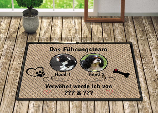 Hundefussmatte "Das Führungsteam"